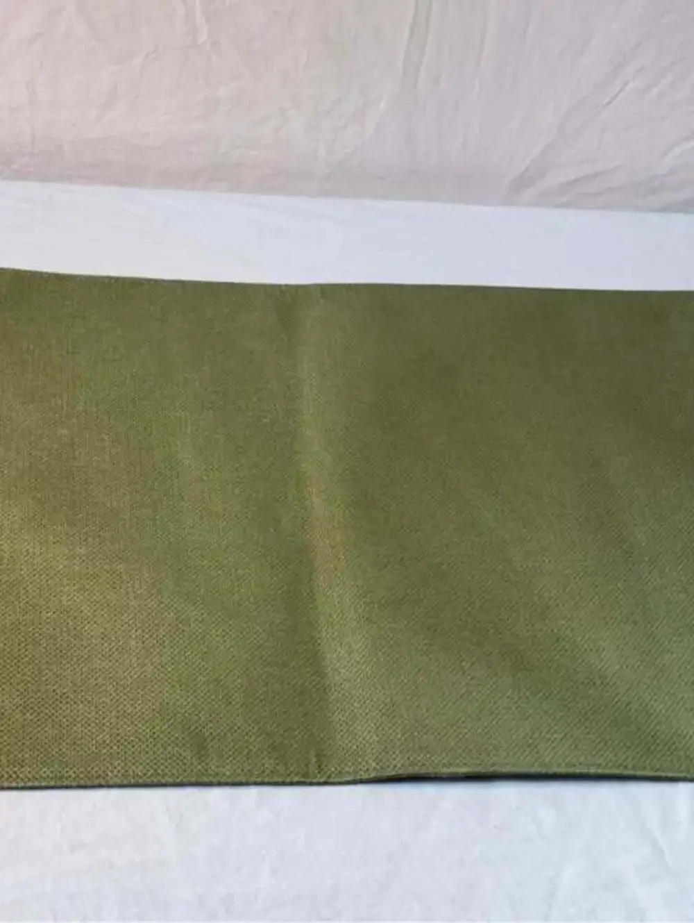 Green Placemats and Pink Floral Napkins Set of 2